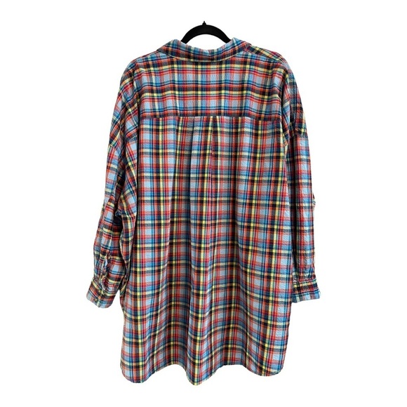 Urban Outfitters Bryce Oversize Plaid Button Down Shirt Size Women’s Sma… - Picture 6 of 13